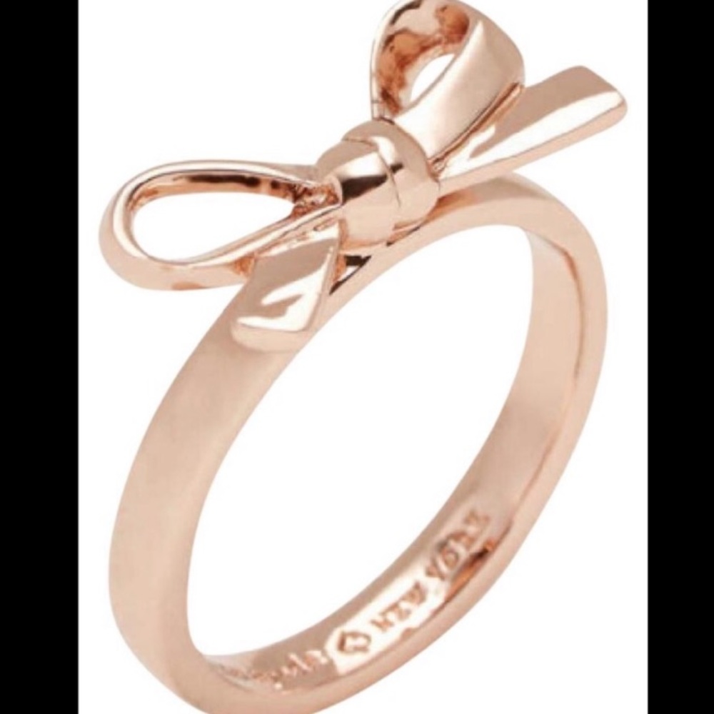 Kate Spade Rose-Gold Bow Ring